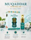 Experience clean and refreshing fragrance with AL-SHAHAB Muqaddar Attar, specially crafted for those who enjoy a fresh and uplifting scent profile. The fragrance opens with refreshing notes and settles into a smooth and elegant aroma that feels light, clean, and long-lasting throughout the day. Its concentrated alcohol-free perfume oil formula delivers noticeable freshness with just a small application. The convenient roll-on bottle makes it easy to carry and apply anytime, making it perfect for office use, daily wear, travel, and summer occasions. 🌊 Fragrance Profile Fresh & Clean Aroma Smooth Elegant Fragrance Light & Refreshing Feel Long Lasting Freshness 🌟 Fragrance Notes Top Notes: Fresh Citrus & Clean Opening Heart Notes: Green & Aromatic Accords Base Notes: Soft Musk & Light Woody Undertones
