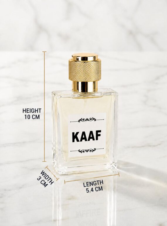 AL-SHAHAB Kaaf Perfume 50ml | Soft Fresh Mentholic Long Lasting Fragrance | Eau de Parfum for Men & Women | High Concentration (Approx. 50% Perfume Oil)