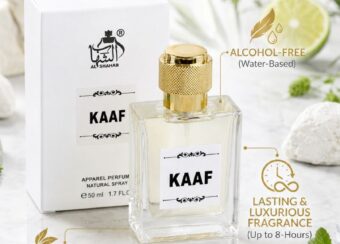 AL-SHAHAB Kaaf Perfume 50ml | Soft Fresh Mentholic Long Lasting Fragrance | Eau de Parfum for Men & Women | High Concentration (Approx. 50% Perfume Oil)