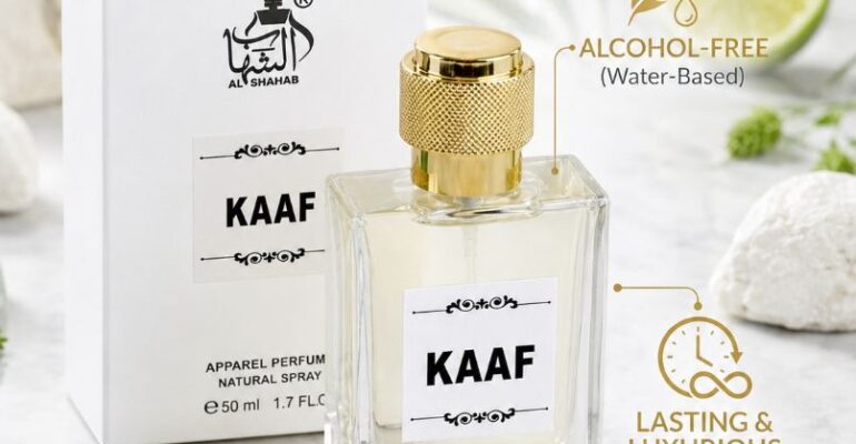 AL-SHAHAB Kaaf Perfume 50ml | Soft Fresh Mentholic Long Lasting Fragrance | Eau de Parfum for Men & Women | High Concentration (Approx. 50% Perfume Oil)