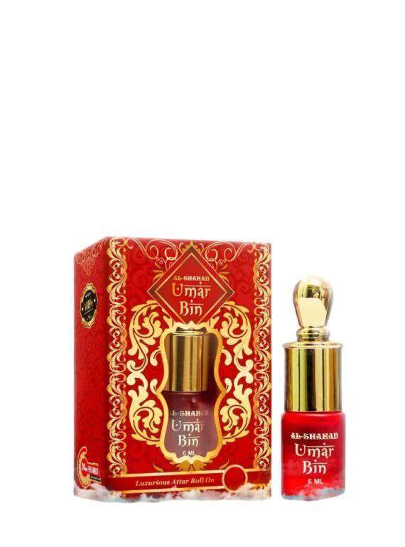 Enjoy a bold and smooth fragrance with AL-SHAHAB Umar Bin Attar, specially designed for those who prefer a musky and woody fragrance profile. The scent opens with soft musky freshness, blends into warm woody accords, and settles into deep elegant undertones that create a balanced and long-lasting aroma. Its concentrated alcohol-free perfume oil formula provides noticeable fragrance with just a small application. The compact roll-on bottle allows easy and precise use anytime, making it ideal for daily wear, office use, gatherings, and traditional occasions. 🌿 Fragrance Profile Musky Woody Aroma Warm & Elegant Fragrance Smooth Oriental Notes Long Lasting Freshness 🌟 Fragrance Notes Top Notes: Fresh Musk & Clean Opening Heart Notes: Warm Woody & Aromatic Accords Base Notes: Gentle Amber & Deep Musky Undertones