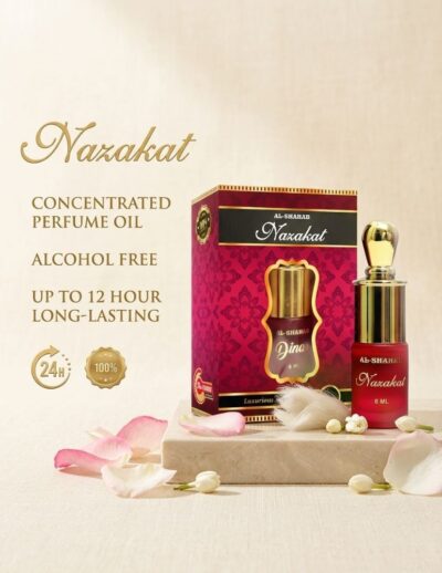 Experience elegance and freshness with AL-SHAHAB Nazakat Attar, specially designed for those who enjoy a modern perfume-style fragrance profile. The scent opens with refreshing notes, blends into smooth aromatic accords, and settles into a soft musky base that creates a clean and sophisticated impression. Its concentrated alcohol-free perfume oil formula delivers long-lasting fragrance with just a small application. The compact roll-on bottle ensures easy and precise use anytime, making it ideal for office wear, daily use, travel, and special occasions. 🌸 Fragrance Profile Modern Perfume-Like Aroma Smooth & Elegant Fragrance Soft Fresh Notes Long Lasting Freshness 🌟 Fragrance Notes Top Notes: Fresh Citrus & Clean Opening Heart Notes: Aromatic & Smooth Floral Accords Base Notes: Soft Musk & Warm Undertones