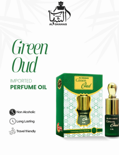 Experience traditional fragrance luxury with AL-SHAHAB Green Oud Attar, crafted for those who enjoy a rose, khash, and oudy fragrance profile. The scent opens with refreshing rose notes, blends into earthy khash accords, and settles into deep oud undertones that create a rich and long-lasting aroma. Its alcohol-free concentrated formula delivers strong performance and lasting freshness with just a small amount, making it ideal for daily wear and special occasions. 🌹🌿🖤 Fragrance Notes (Rose Khash Oudy Profile) Top Notes: Fresh Rose & Green Opening Heart Notes: Earthy Khash & Aromatic Accords Base Notes: Deep Oud, Musk & Woody Undertones