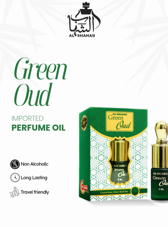 Experience traditional fragrance luxury with AL-SHAHAB Green Oud Attar, crafted for those who enjoy a rose, khash, and oudy fragrance profile. The scent opens with refreshing rose notes, blends into earthy khash accords, and settles into deep oud undertones that create a rich and long-lasting aroma. Its alcohol-free concentrated formula delivers strong performance and lasting freshness with just a small amount, making it ideal for daily wear and special occasions. 🌹🌿🖤 Fragrance Notes (Rose Khash Oudy Profile) Top Notes: Fresh Rose & Green Opening Heart Notes: Earthy Khash & Aromatic Accords Base Notes: Deep Oud, Musk & Woody Undertones