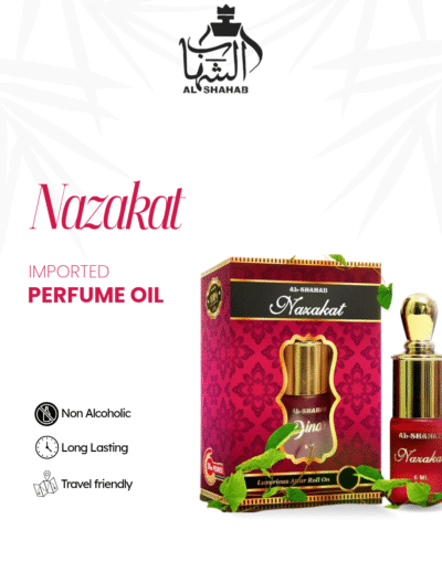 Experience elegance and freshness with AL-SHAHAB Nazakat Attar, specially designed for those who enjoy a modern perfume-style fragrance profile. The scent opens with refreshing notes, blends into smooth aromatic accords, and settles into a soft musky base that creates a clean and sophisticated impression. Its concentrated alcohol-free perfume oil formula delivers long-lasting fragrance with just a small application. The compact roll-on bottle ensures easy and precise use anytime, making it ideal for office wear, daily use, travel, and special occasions. 🌸 Fragrance Profile Modern Perfume-Like Aroma Smooth & Elegant Fragrance Soft Fresh Notes Long Lasting Freshness 🌟 Fragrance Notes Top Notes: Fresh Citrus & Clean Opening Heart Notes: Aromatic & Smooth Floral Accords Base Notes: Soft Musk & Warm Undertones