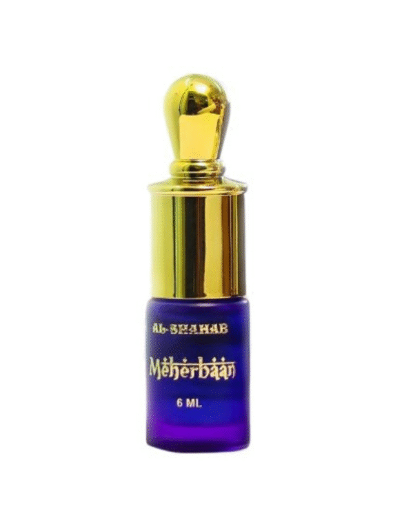 AL-SHAHAB Meherbaan Attar 6ml | Fresh Aquatic Marine Alcohol-Free Attar Perfume Oil | Long Lasting Roll On Fragrance for Men & Women