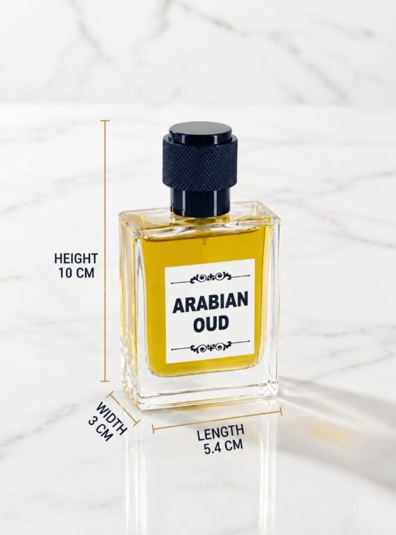 AL-SHAHAB Arabian Oud Perfume 50ml | Sweet Amber Oudy Long Lasting Fragrance | Eau de Parfum for Men & Women | High Concentration (Approx. 50% Perfume Oil)