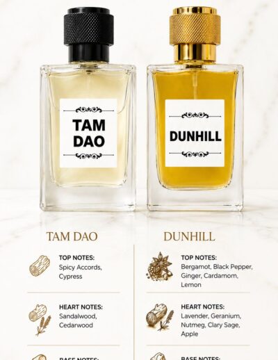 Shop AL-SHAHAB Dunhill & Tam Dao Perfume Combo. A premium fragrance duo featuring fresh woody aromatic and sandalwood musky scents with long-lasting performance for men and women.